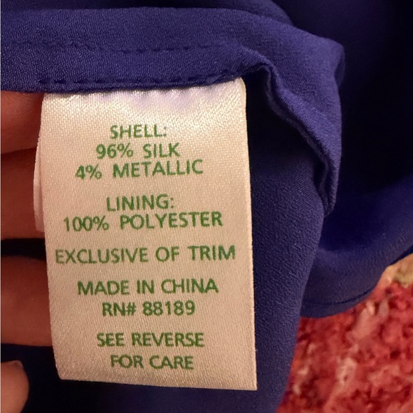 Lilly Pulitzer NWOT Dark Purple Metallic Embellished Halter Top - Picture 7 of 7